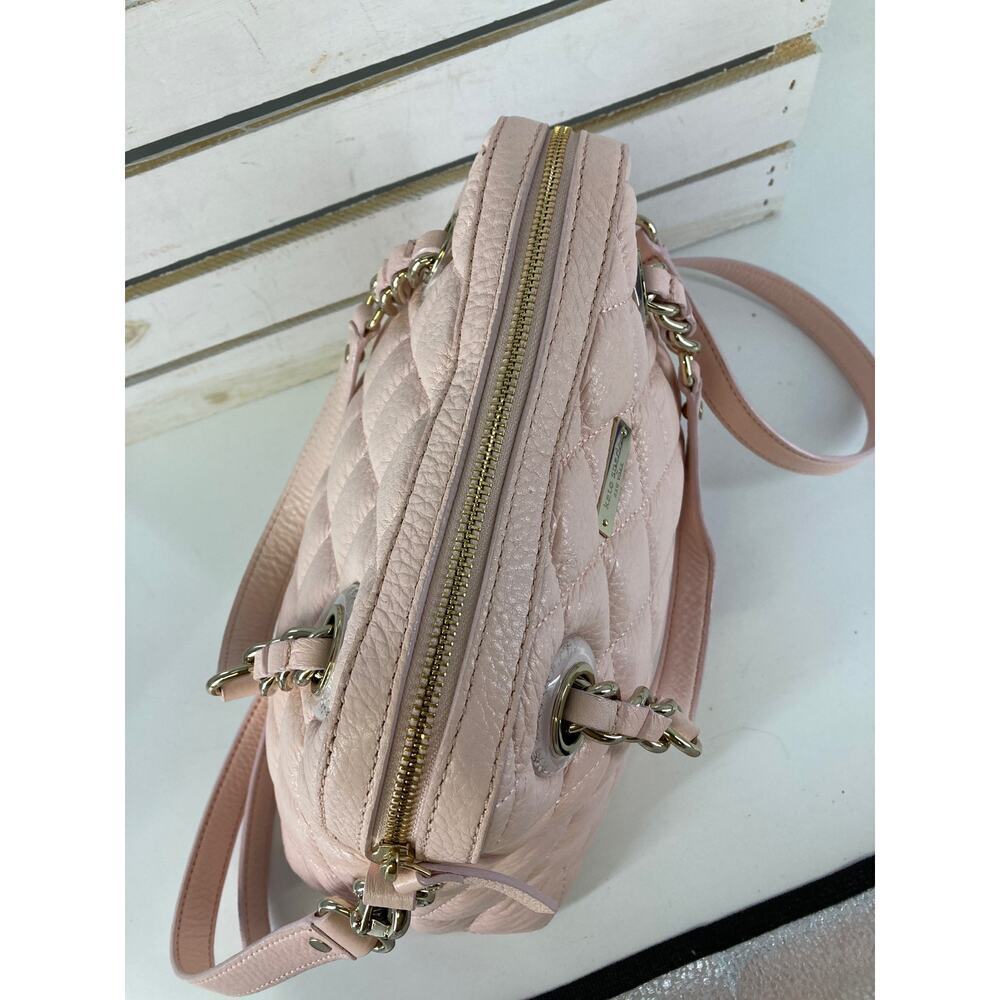 KATE SPADE PINK PUFFED QUILTED LEATHER CROSSBODY BAG (ASIS) - Picture 7 of 16